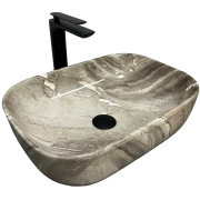 Раковина для ванной VBI RAVENNA 46x32,5 см керамика яшма глянцевая VBI-011211