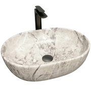 Раковина для ванної кімнати VBI MODENA S 48,5x34,5 см кераміка камінь матовий VBI-012002