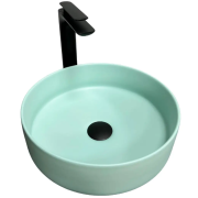 Раковина для ванної кімнати VBI PRATO 36x36 см кераміка бірюзовий матовий VBI-011405