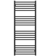 Сушка для рушників водяна Deffi Lima П20 500х1300 нижнє підключення чорний A.LI.130.50.20.B.A