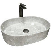 Раковина для ванної кімнати VBI VERONA 50 50x34 см кераміка сірий камінь VBI-011310