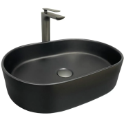 Раковина для ванної кімнати VBI VERONA 50 50x34 см кераміка чорний матовий VBI-011317