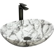 Раковина для ванной VBI PARMA 41,5x33,5 см керамика серо-черный матовый VBI-011009