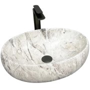 Раковина для ванной VBI VENETO 46,5x32 см керамика камень матовый VBI-012803