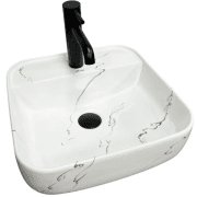 Раковина для ванної кімнати VBI RAGUSA S 39x39,5 см кераміка мармо глянсовий VBI-014502