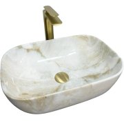 Раковина для ванной VBI RAVENNA  46x32,5 см керамика лабрадорит глянцевый VBI-011212