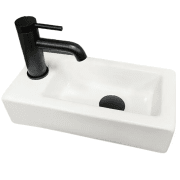 Раковина для ванної кімнати VBI KOMO R 37x18,5 см кераміка білий  VBI-015601