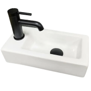 Раковина для ванной VBI KOMO R 37x18,5 см керамика белый VBI-015601