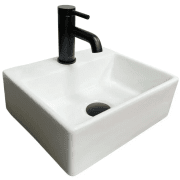 Раковина для ванної кімнати VBI KOMO 33,5x29,5 см кераміка білий VBI-015600