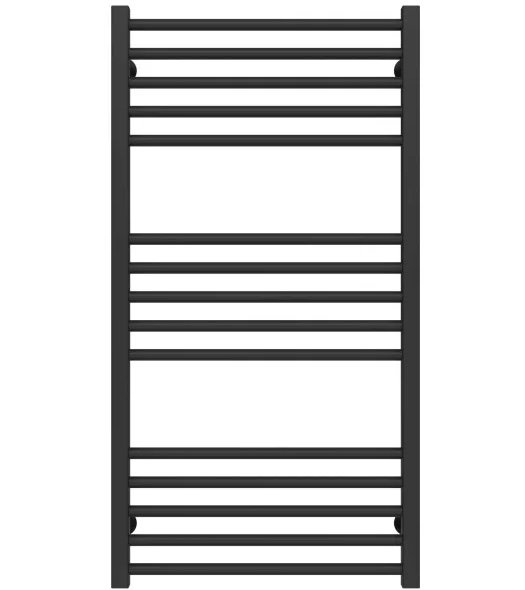 Сушка для рушників водяна Deffi Lima П15 500х1000 бічне ліве підключення чорний A.LI.100.50.15.B.B