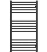 Сушка для рушників водяна Deffi Lima П15 500х1000 бічне ліве підключення чорний A.LI.100.50.15.B.B
