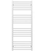 Полотенцесушитель водяной Deffi Lima П20 600х1300 нижнее подключение белый A.LI.130.60.20.W.A