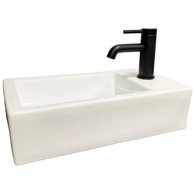 Раковина для ванної кімнати VBI LECCE L 46,5x25 см кераміка білий VBI-015604
