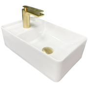 Раковина для ванной VBI LECCO 43x26,5 см керамика белый VBI-015603