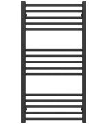 Полотенцесушитель водяной Deffi Lima П15 600х1000 нижнее подключение черный A.LI.100.60.15.B.A