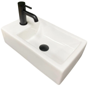 Раковина для ванної кімнати VBI LECCE U 48x27,5 см кераміка білий VBI-015605