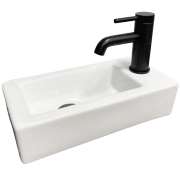 Раковина для ванной VBI KOMO L 37x18,5 см керамика белый VBI-015602