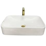 Раковина для ванної кімнати VBI TREVI 61x35 см кераміка білий VBI-012604