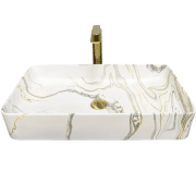 Раковина для ванної кімнати VBI TRIEST 61,5x35 см кераміка плямистий матовий VBI-012705