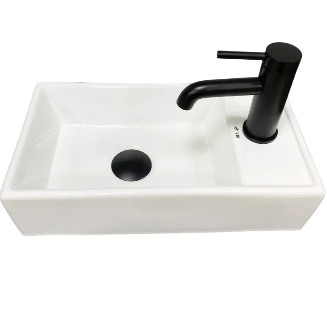 Раковина для ванной VBI LAGO R 42x22,5 см керамика белый VBI-015610