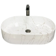 Раковина для ванной VBI VERONA 60 60x37 см керамика мармо золотой глянцевый VBI-011324