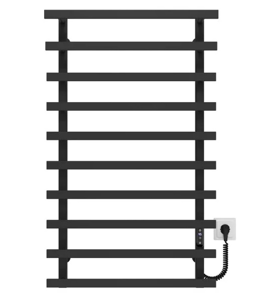 Електрична сушарка для рушників Deffi Breeze П10 400x1000 праве підключення JD04 чорний A.BZ.100.40.10.E.B.R.2