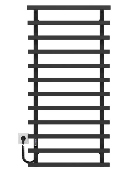 Электрический полотенцесушитель Deffi Breeze П12 400x1200 левое подключение JD04 черный A.BZ.120.40.12.E.B.L.2