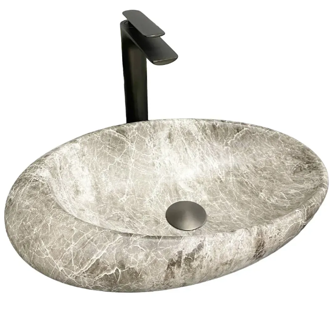 Раковина для ванной VBI VICENZA 49x31 см керамика луна матовая VBI-014801