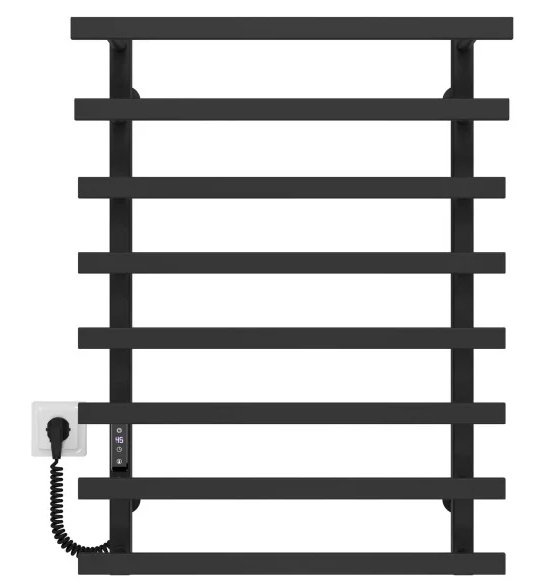 Электрический полотенцесушитель Deffi Breeze П8 400x800 левое подключение JD04 черный A.BZ.80.40.8.E.B.L.2