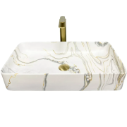 Раковина для ванной VBI TRIEST 61,5x35 см керамика пятнистый матовый VBI-012705