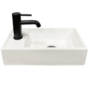 Раковина для ванної кімнати VBI LAGO L 42x22,5 см кераміка білий VBI-015611