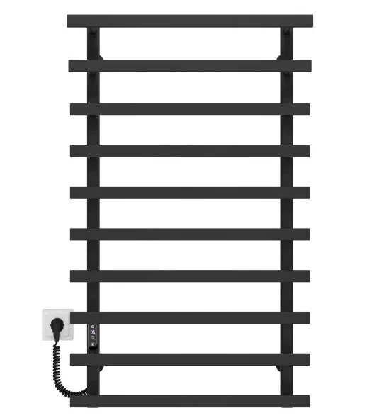 Сушарка для рушників Електрична Deffi Breeze П10 400x1000 ліве підключення JD04 чорний A.BZ.100.40.10.E.B.L.2