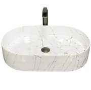 Раковина для ванной VBI VERONA 60 60x37 см керамика мармо золотой глянцевый VBI-011324