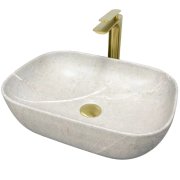 Раковина для ванной VBI RAVENNA 46x32,5 см керамика серый камень матовый VBI-011216