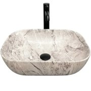 Раковина для ванної кімнати VBI RAVENNA 46x32,5 см кераміка камінь матовий VBI-011217