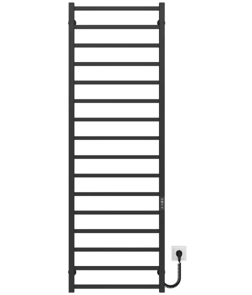 Электрический полотенцесушитель Deffi Forest П16 600х1600 правое подключение JD04 черный A.FR.160.60.16.E.B.R.2