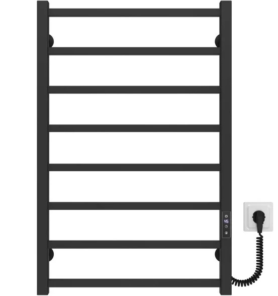 Электрический полотенцесушитель Deffi Forest П8 600х800 правое подключение JD04 черный A.FR.80.60.8.E.B.R.2