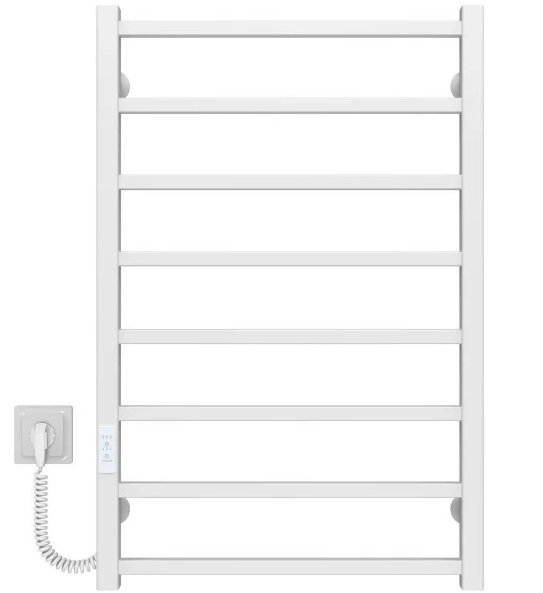 Электрический полотенцесушитель Deffi Forest П8 600х800 левое подключение WD04 белый A.FR.80.60.8.E.W.L.4