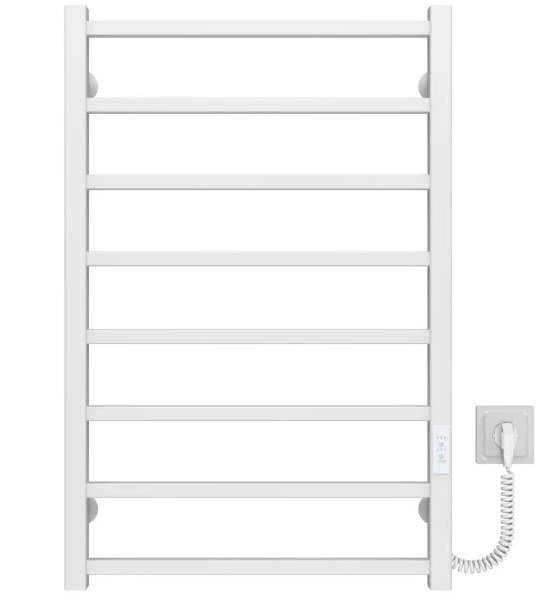 Електрична сушарка для рушників Deffi Forest П8 600х800 праве підключення WD04 білий A.FR.80.60.8.E.W.R.4