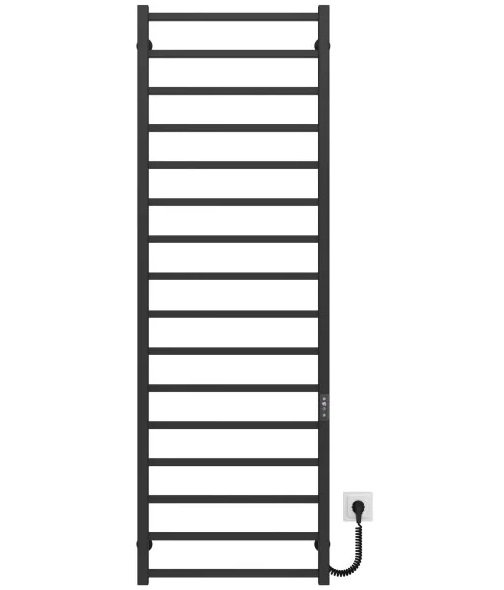 Электрический полотенцесушитель Deffi Forest П16 600х1600 правое подключение JD04 черный A.FR.160.60.16.E.B.R.2