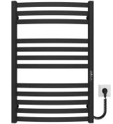 Электрический полотенцесушитель Deffi Dexter П12 500х800 правое подключение JD04 черный A.DR.80.50.12.E.B.R.2
