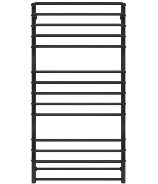 Полотенцесушитель водяной Deffi Lux П15 700х1400 нижнее подключение черный A.LU.140.70.15.B.A