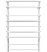 Сушка для рушників водяна Deffi Lux П9 600х800 бічне ліве підключення білий A.LU.80.60.9.W.B