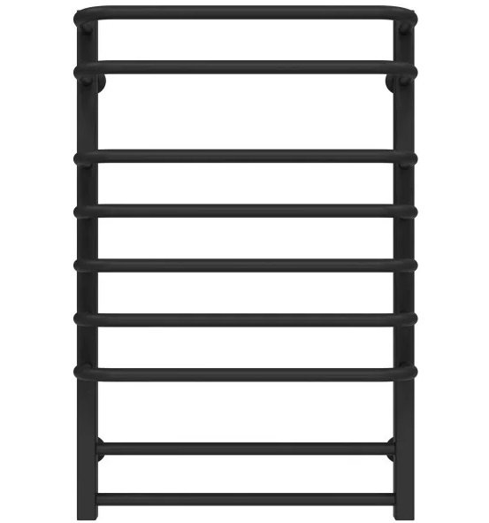 Сушка для рушників водяна Deffi Lux П9 600х800 бічне ліве підключення чорний A.LU.80.60.9.B.B