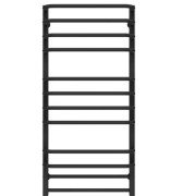 Сушка для рушників водяна Deffi Lux П12 600х1100 бічне ліве підключення чорний A.LU.110.60.12.B.B