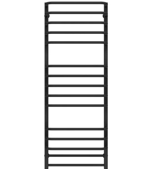 Полотенцесушитель водяной Deffi Lux П15 600х1400 нижнее подключение черный A.LU.140.60.15.B.A