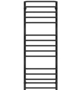 Полотенцесушитель водяной Deffi Lux П15 600х1400 боковое левое подключение черный A.LU.140.60.15.B.B