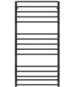 Сушка для рушників водяна Deffi Lux П15 700х1400 бічне ліве підключення чорний A.LU.140.70.15.B.B