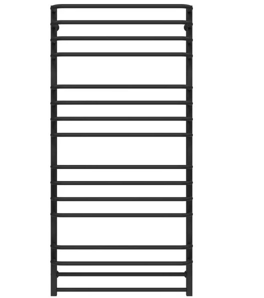 Сушка для рушників водяна Deffi Lux П16 700х1500 бічне ліве підключення чорний A.LU.150.70.16.B.B