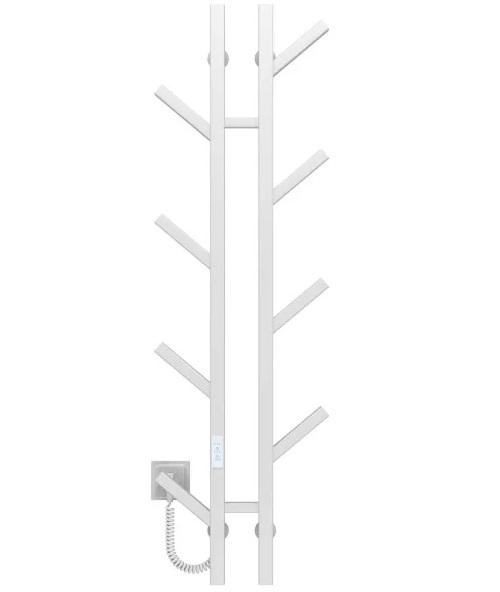 Электрический полотенцесушитель Deffi Sakura П8 100х1200 E левое подключение WD04 белый A.SR.120.10.8.E.W.L.4